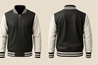 Black and White Varsity Jacket