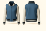 Ladies Denim Varsity Jacket