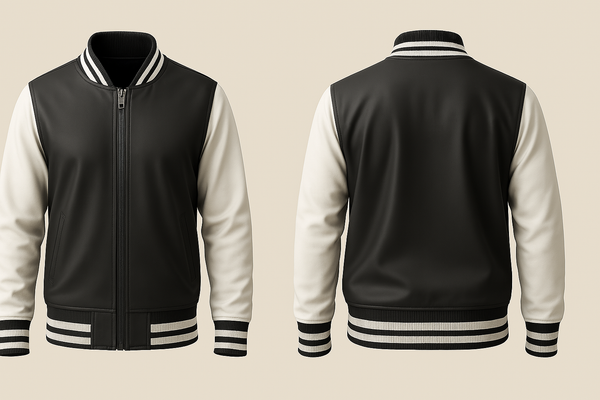 Black and White Varsity Jacket