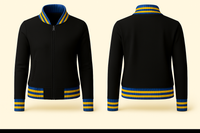 Ladies Denim Varsity Jacket