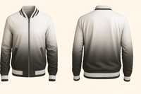 Gray Fading Varsity Jacket