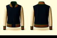 Ladies Denim Varsity Jacket