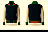 Ladies Denim Varsity Jacket