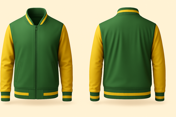 Green and Yellow Varsity Jacket