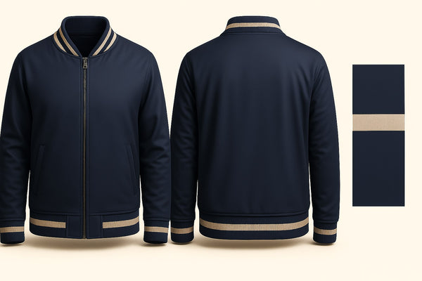 Navy Blue Varsity Jacket
