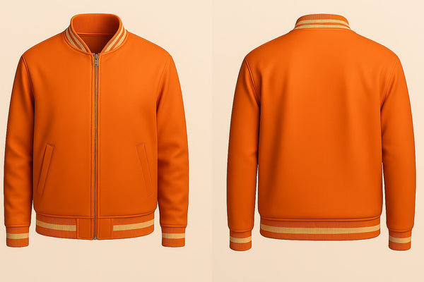 Orange Varsity Jacket