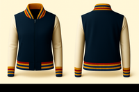 Ladies Denim Varsity Jacket