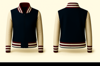 Ladies Denim Varsity Jacket