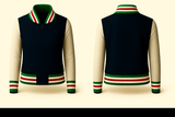 Ladies Denim Varsity Jacket