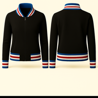 Ladies Denim Varsity Jacket