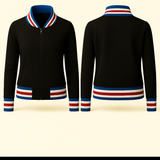 Ladies Denim Varsity Jacket