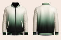 Green Fading Varsity Jacket