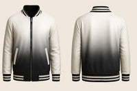 Gray Fading Varsity Jacket