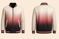 Red Fading Varsity Jacket