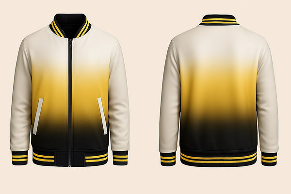 Yellow and Black Varsity Jacket