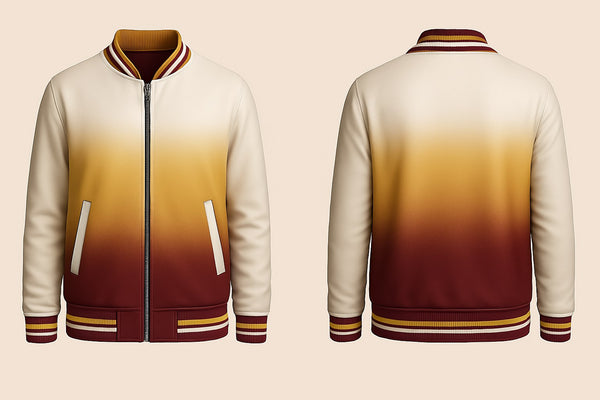 Yellow Mustard Fading Varsity Jacket