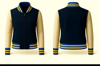 Ladies Denim Varsity Jacket