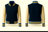 Ladies Denim Varsity Jacket