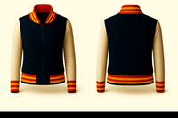 Ladies Denim Varsity Jacket